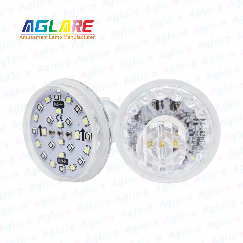 D125 + D129 自动法式 60 mm  RGB+W LED 像素 装璜灯，带 3 芯接口，合用于娱乐照明